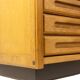Guillerme and Chambron. Oak wardrobe with integrated secretary. 1970-80.