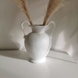 White vases with handles