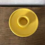 Bougeoir céramique jaune vintage
