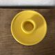 Vintage yellow ceramic candlestick