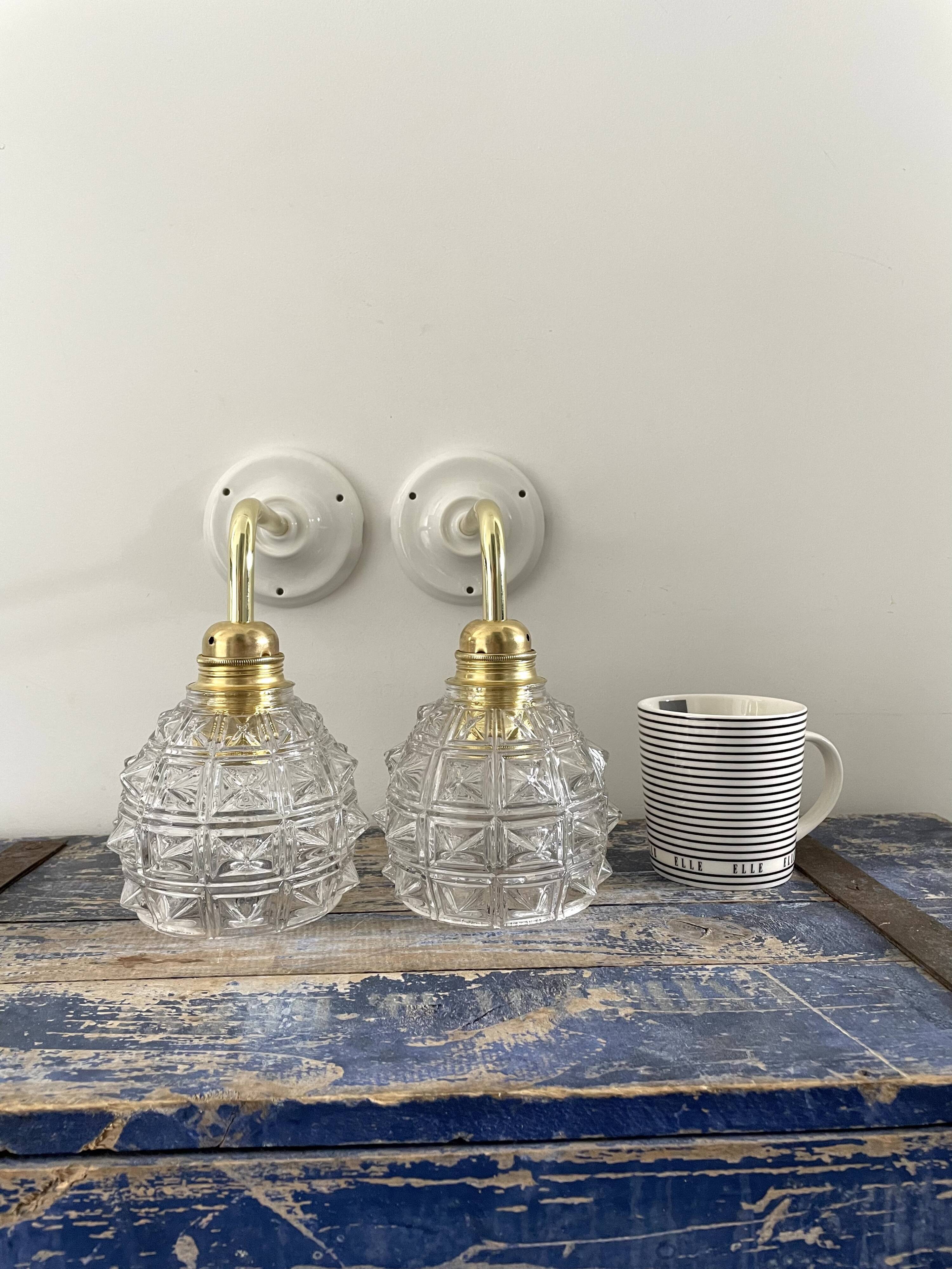 Pair of vintage wall lights