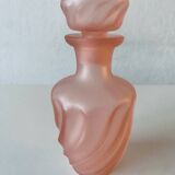 Flacon en verre rose