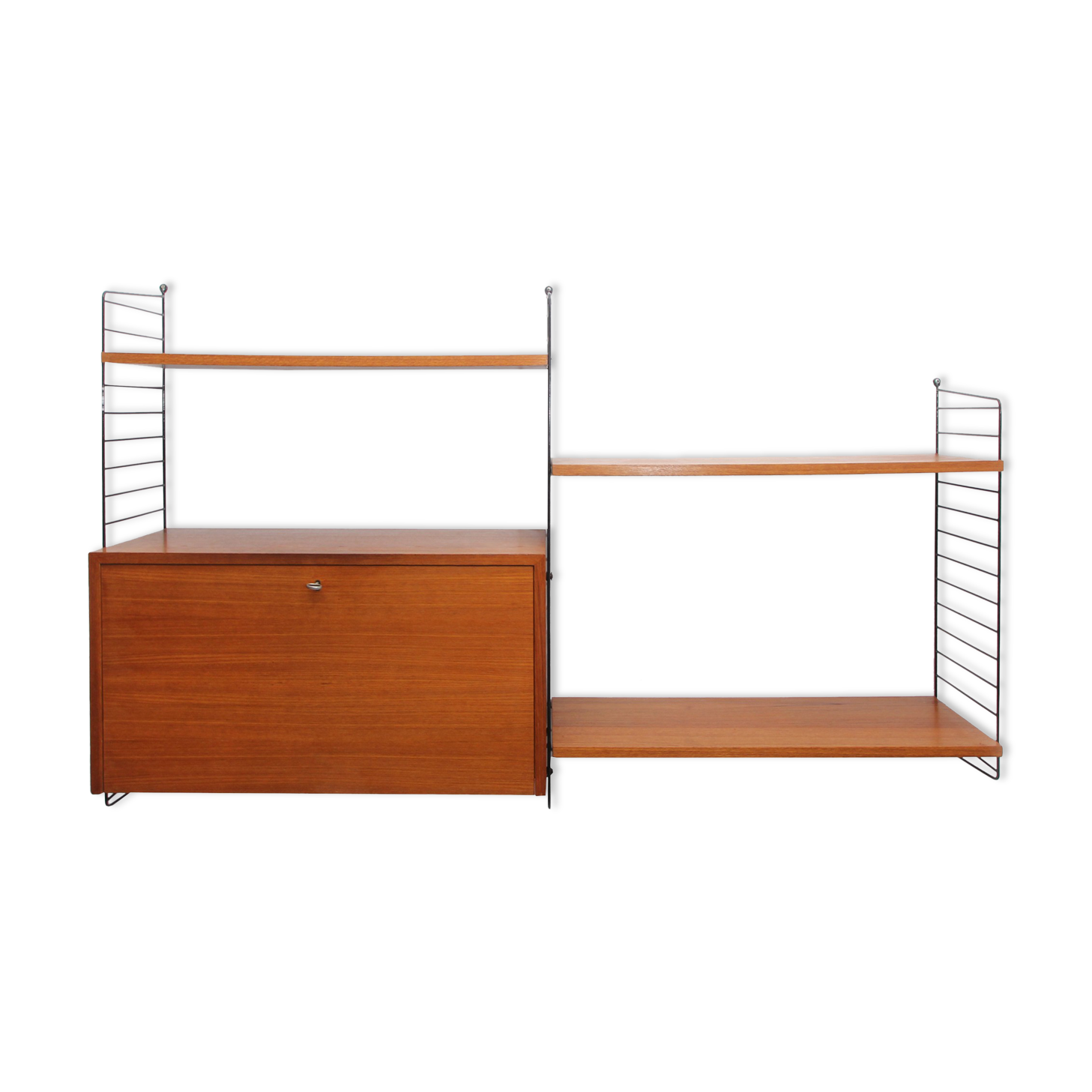 1960s wall unit teak Nisse Strinning, with secretary