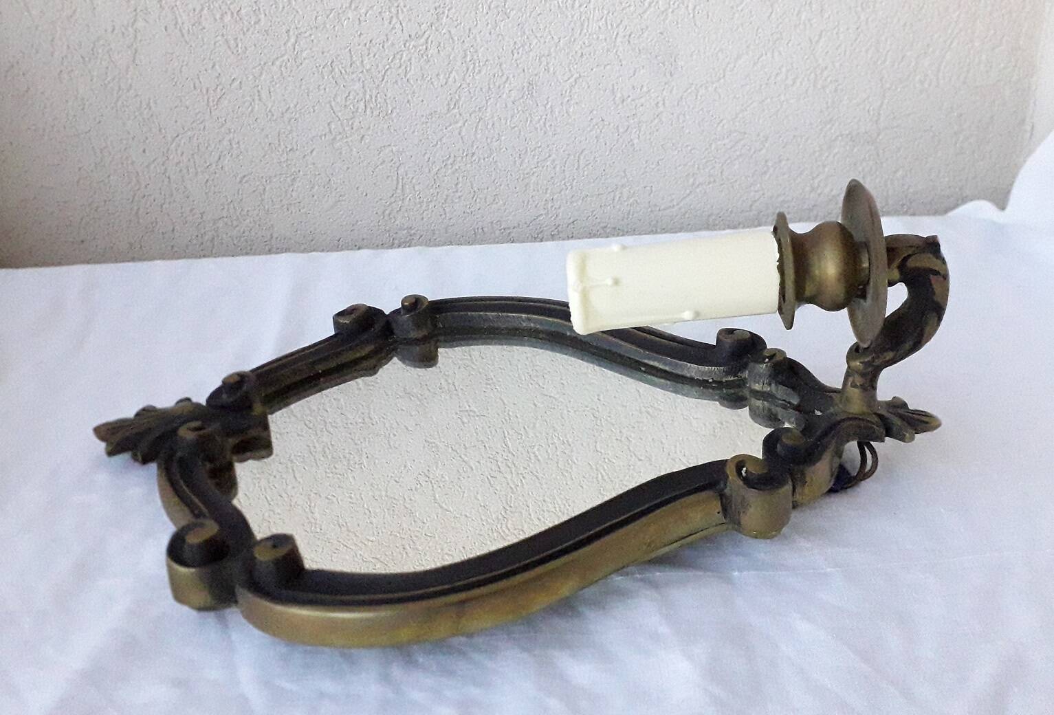 Pair of mirror wall lights