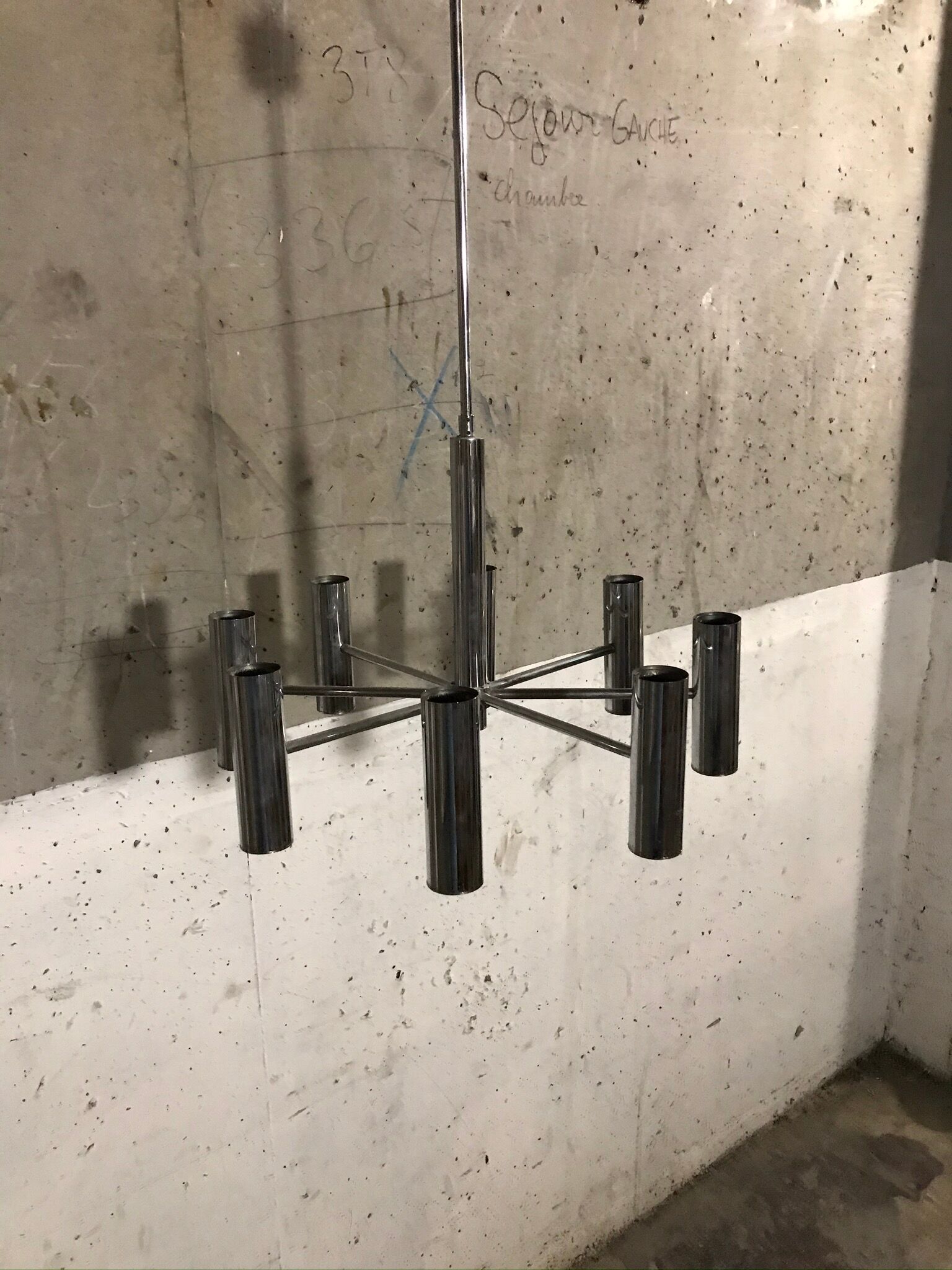 Sciolari chandelier 8 fires, 1970