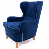 Wingback armchairs, Northern Europe, mid-20th century.