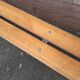 Vintage adult industrial bench