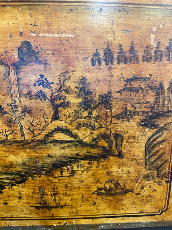 Buffet ancien chinois 3 portes + 3 tiroirs