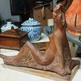 Terracotta sculpture of a female nude by Alberto Sparapani, signed.