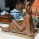Terracotta sculpture of a female nude by Alberto Sparapani, signed.