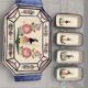 Old dish servant tray ramekin earthenware ceramic henriot quimper bl