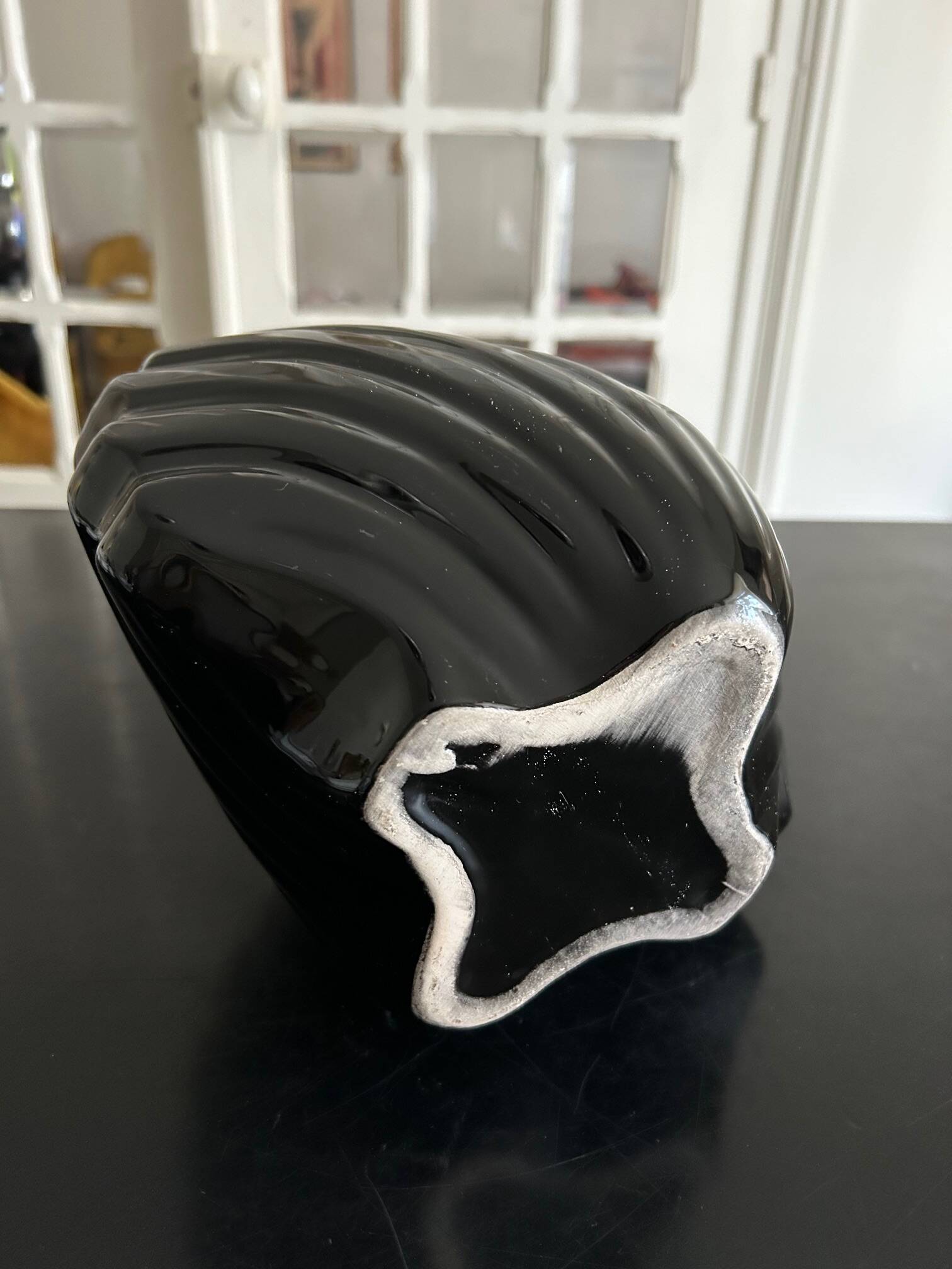 ceramic shell vase 1980