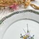Antique French Earthenware Plate 18th Century NEVERS Floral Pattern
