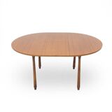 Round teak table top, 1960s