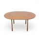 Plateau de table rond en teck, années 1960