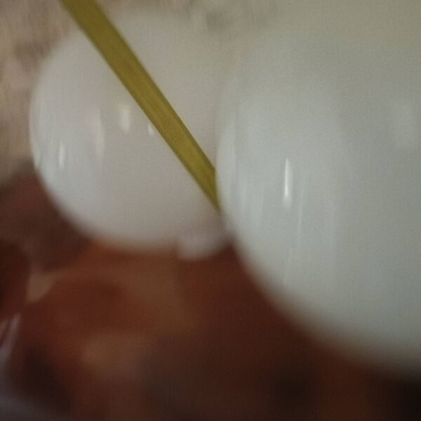 Paire d'abat-jour boule en opaline