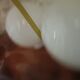 Paire d'abat-jour boule en opaline