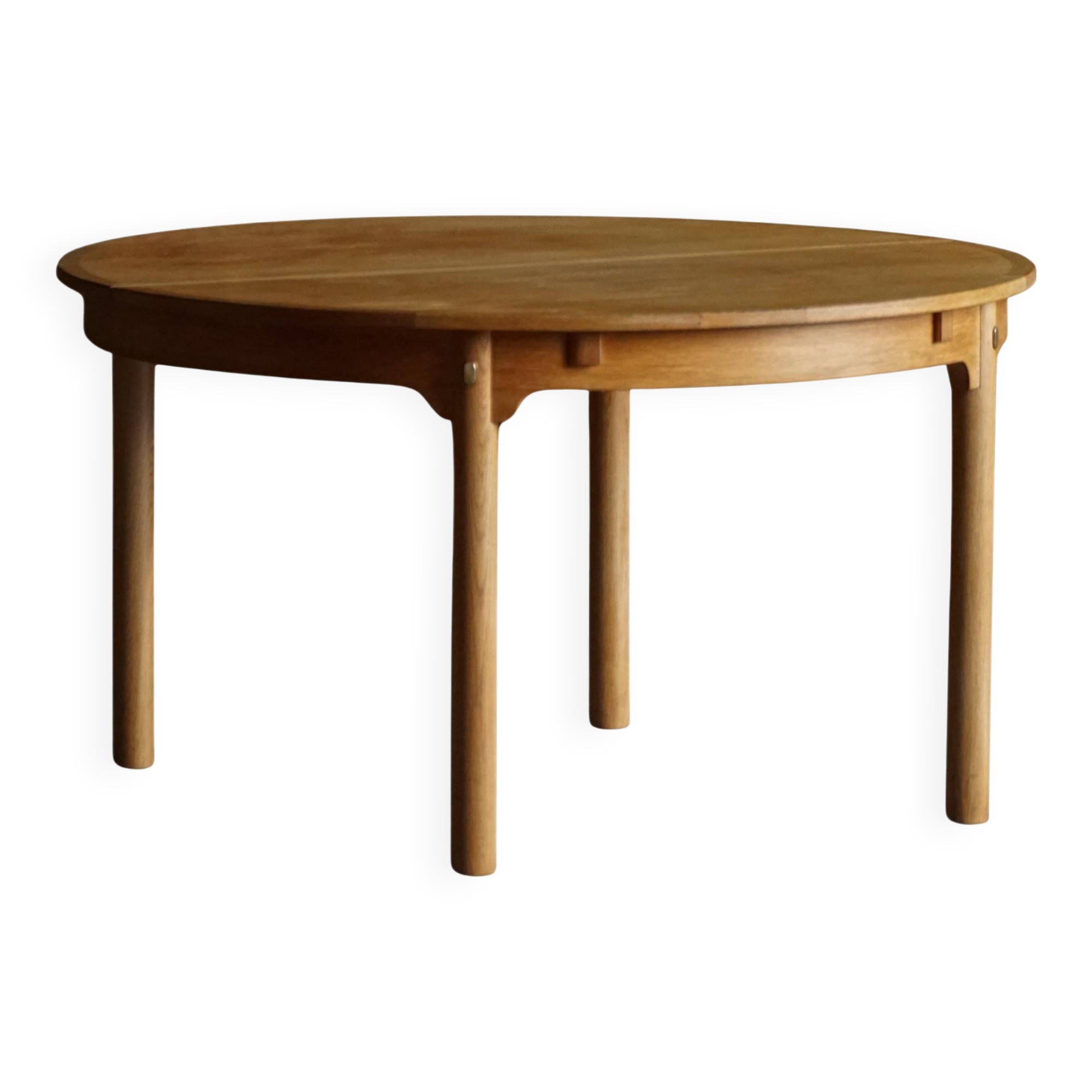 Børge Mogensen, "Øresund" dining table in oak and brass, Mid-century modern, 1950s