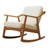 Oak rocking chair, Danish design, 1960s, designer: H. Brockmann Petersen, p