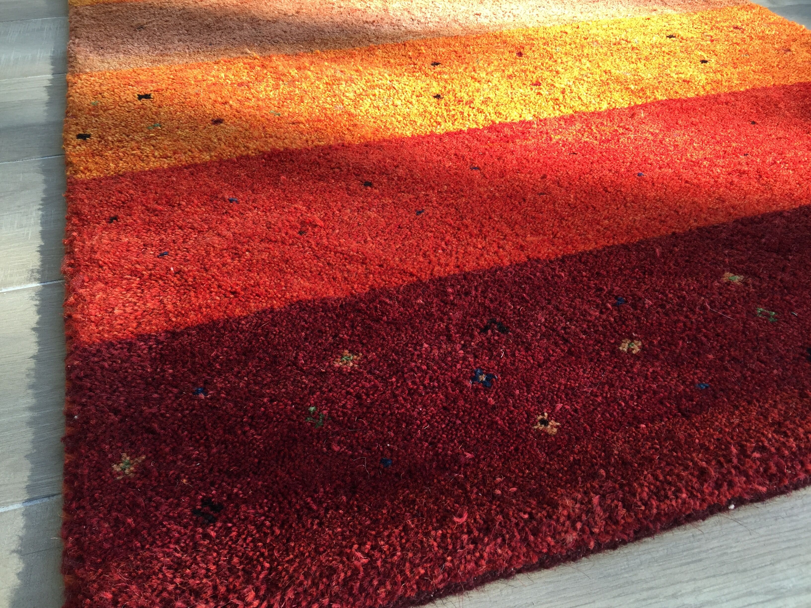 Indian carpet gabbeh 100% wool - 94x157 cm