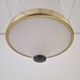 Mid-Century Italian Opaline Glass, Acrylic & Brass Pendant Light – 1960s