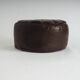 Pouf en cuir vintage