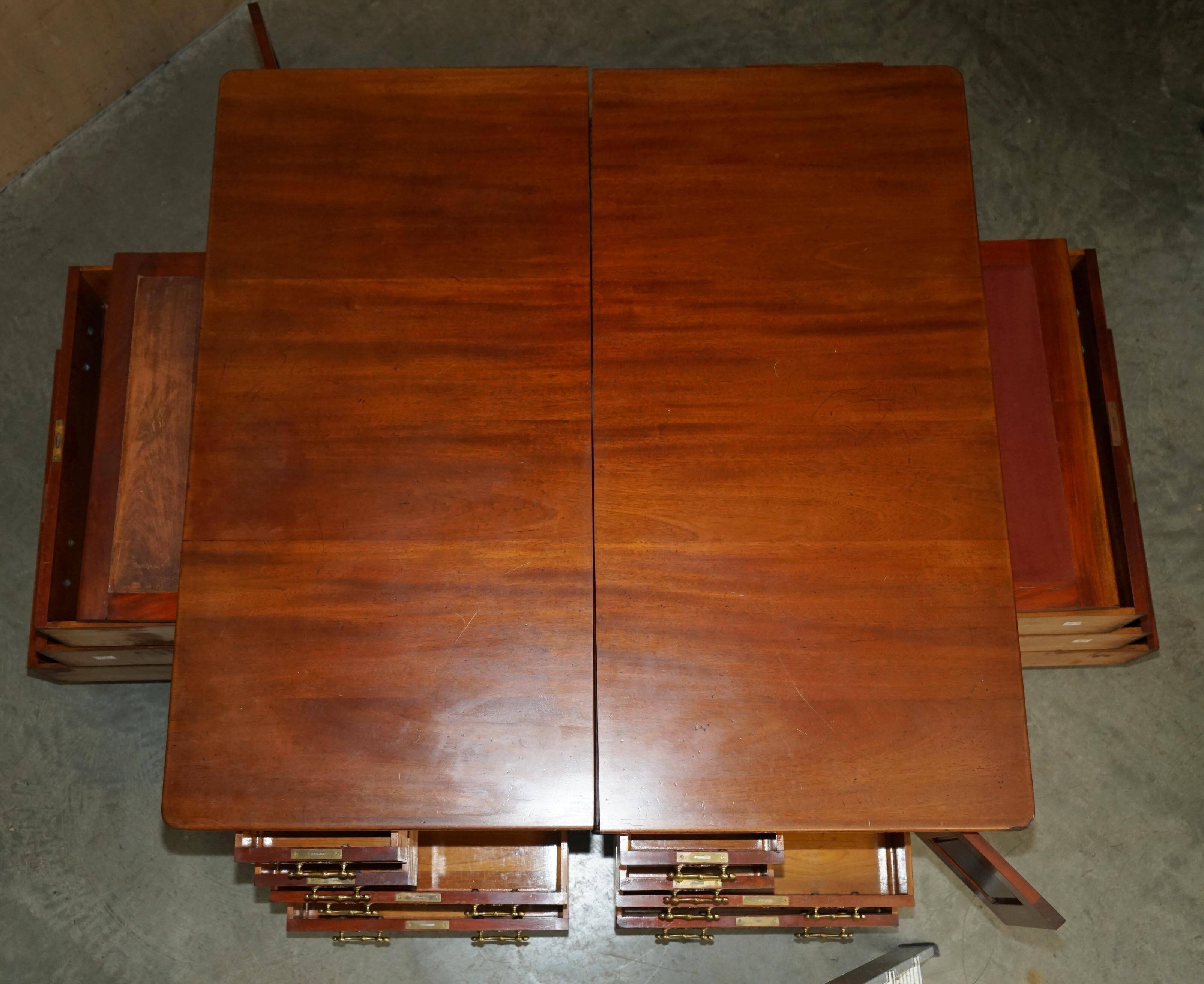 Victorian state desk by Thomas Chippendale or pair of two-drawer commodes
