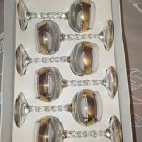 Verlor glasses with gold trim