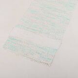 Vintage Scandinavian Hand Woven Recycled fabric rug