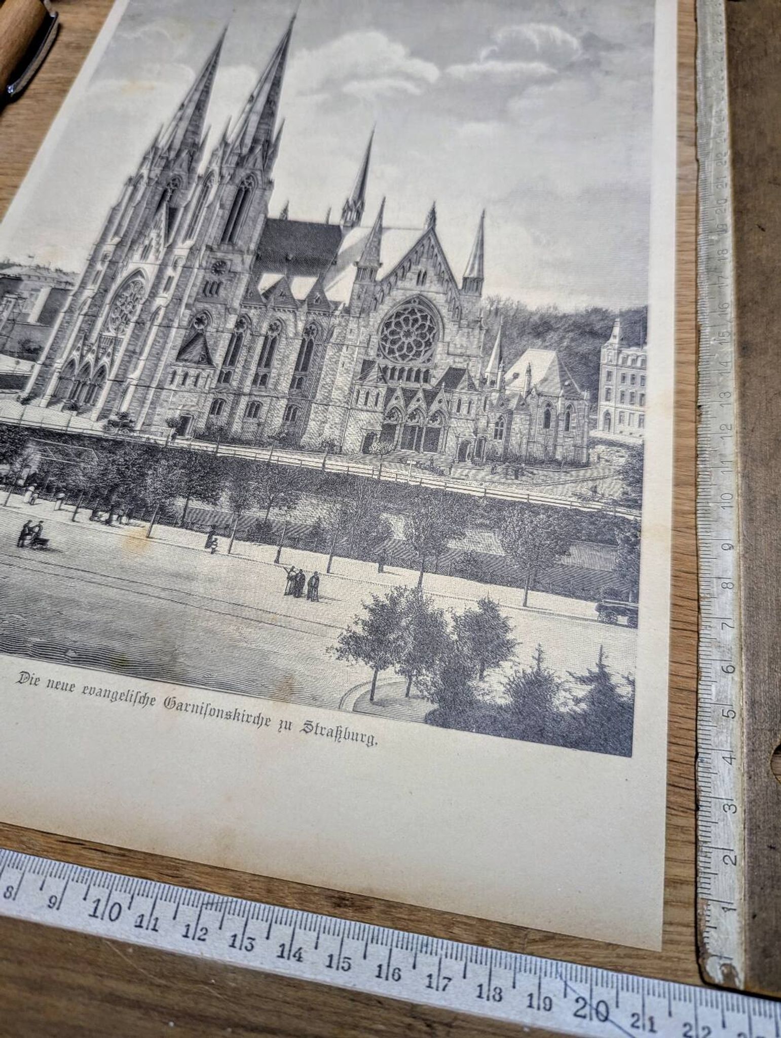 Saint Paul’s Church in Strasbourg, printed in 1897.