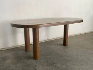 Oval oak dining table