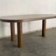 Oval oak dining table