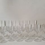 Service 18 verres à vin - flutes champagne art déco