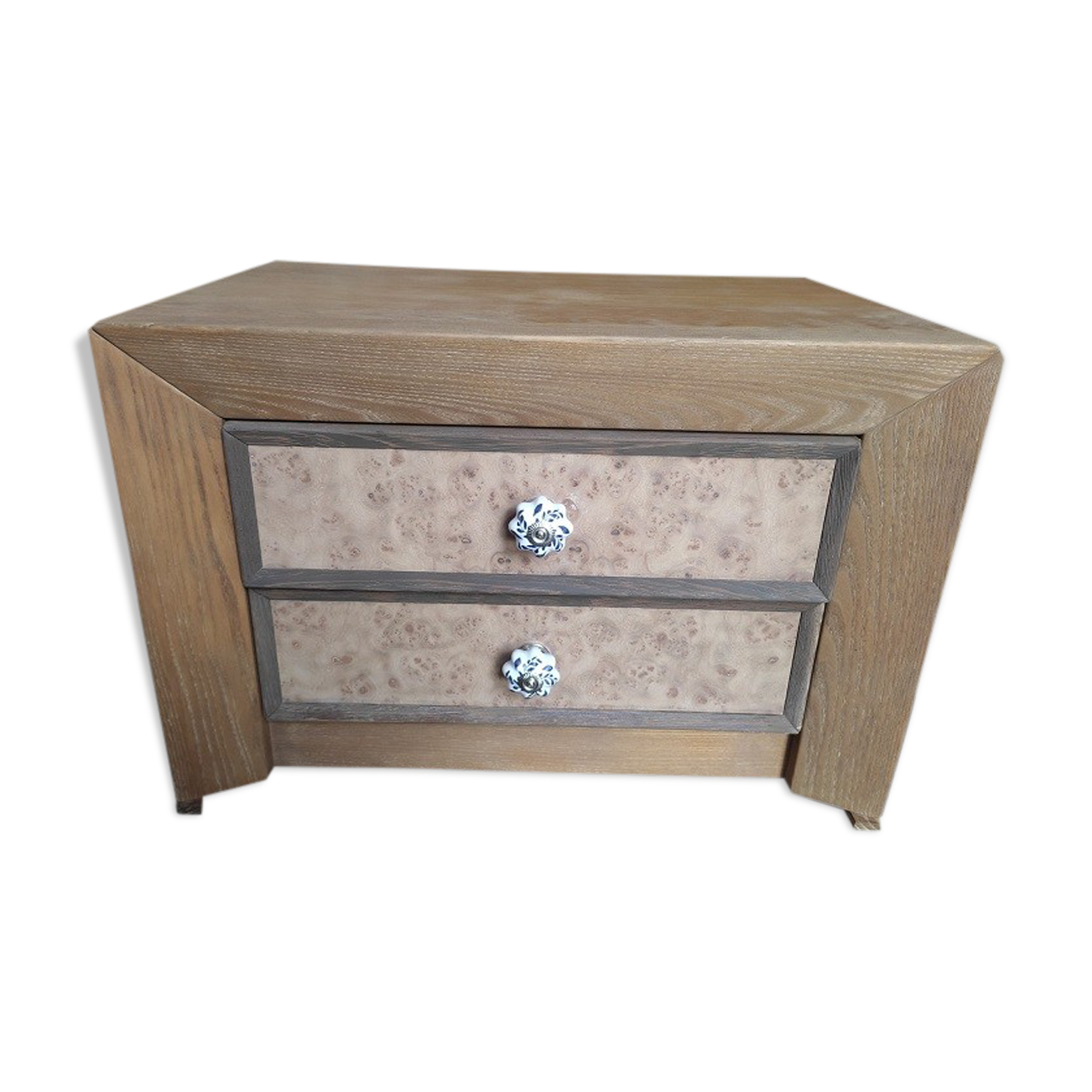 Bedside table wood aero-gum inlaid