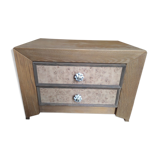 Bedside table wood aero-gum inlaid