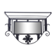 Art Deco mirror coat rack