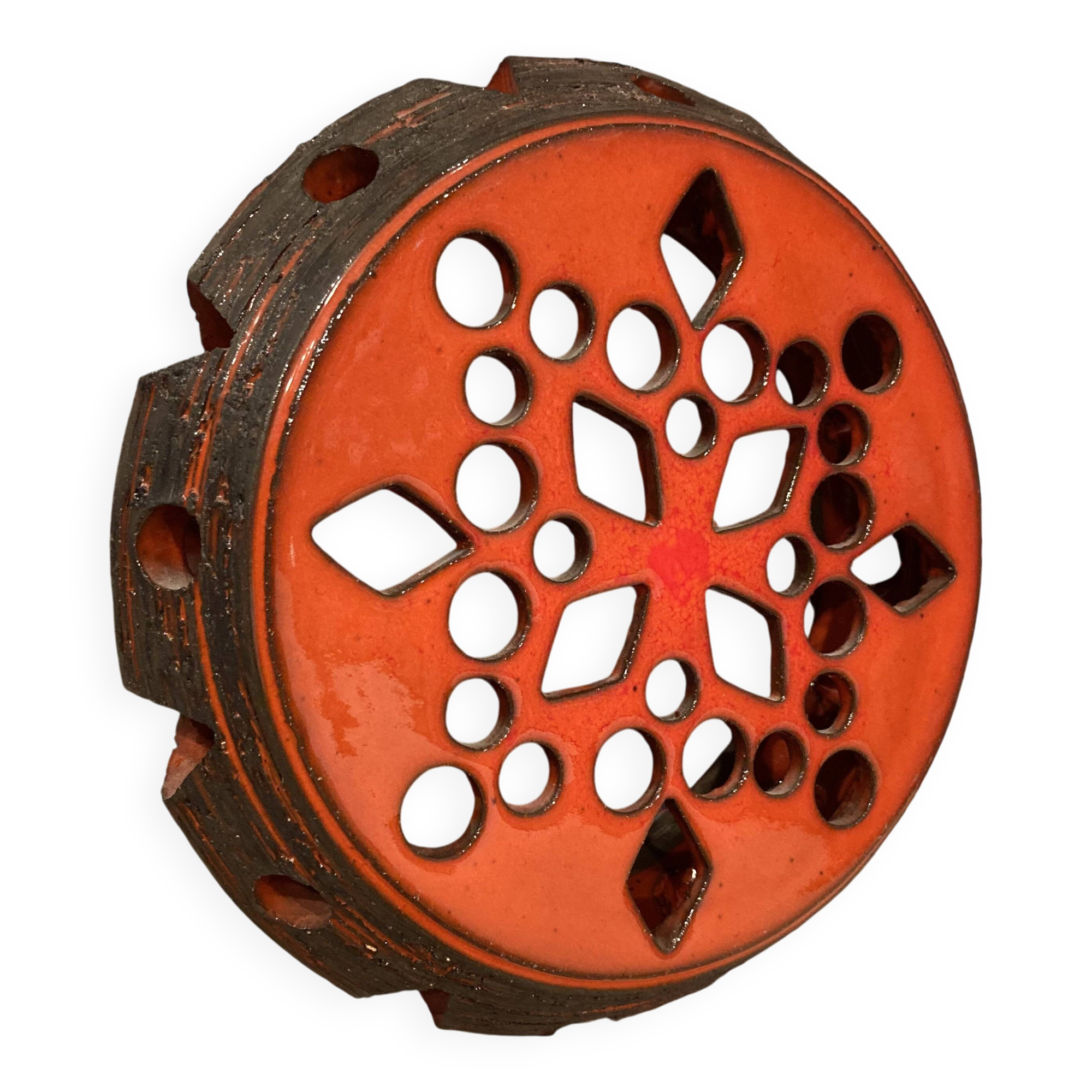 Large ceramic wall light, 1950s design