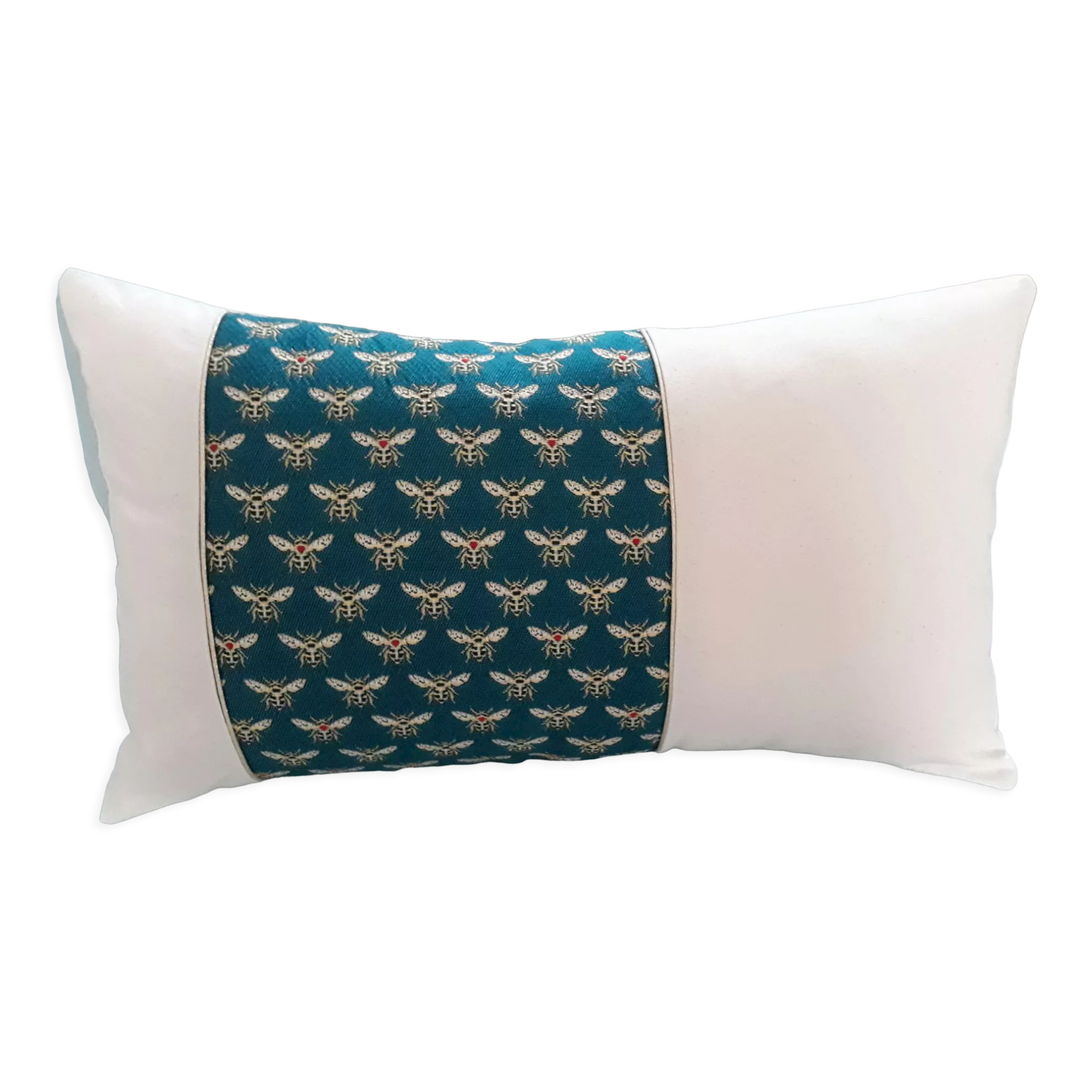 Housse de coussin abeilles