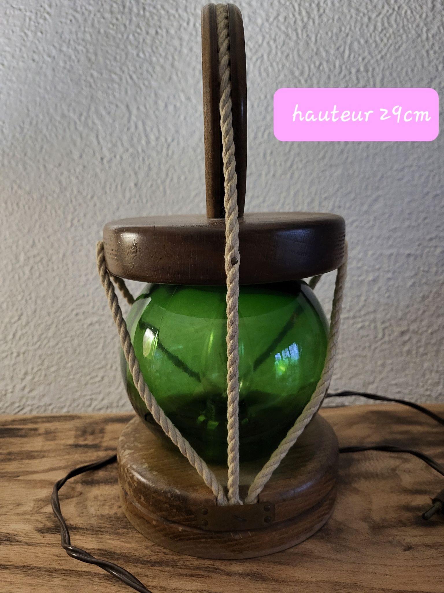 Lampe boule à poser