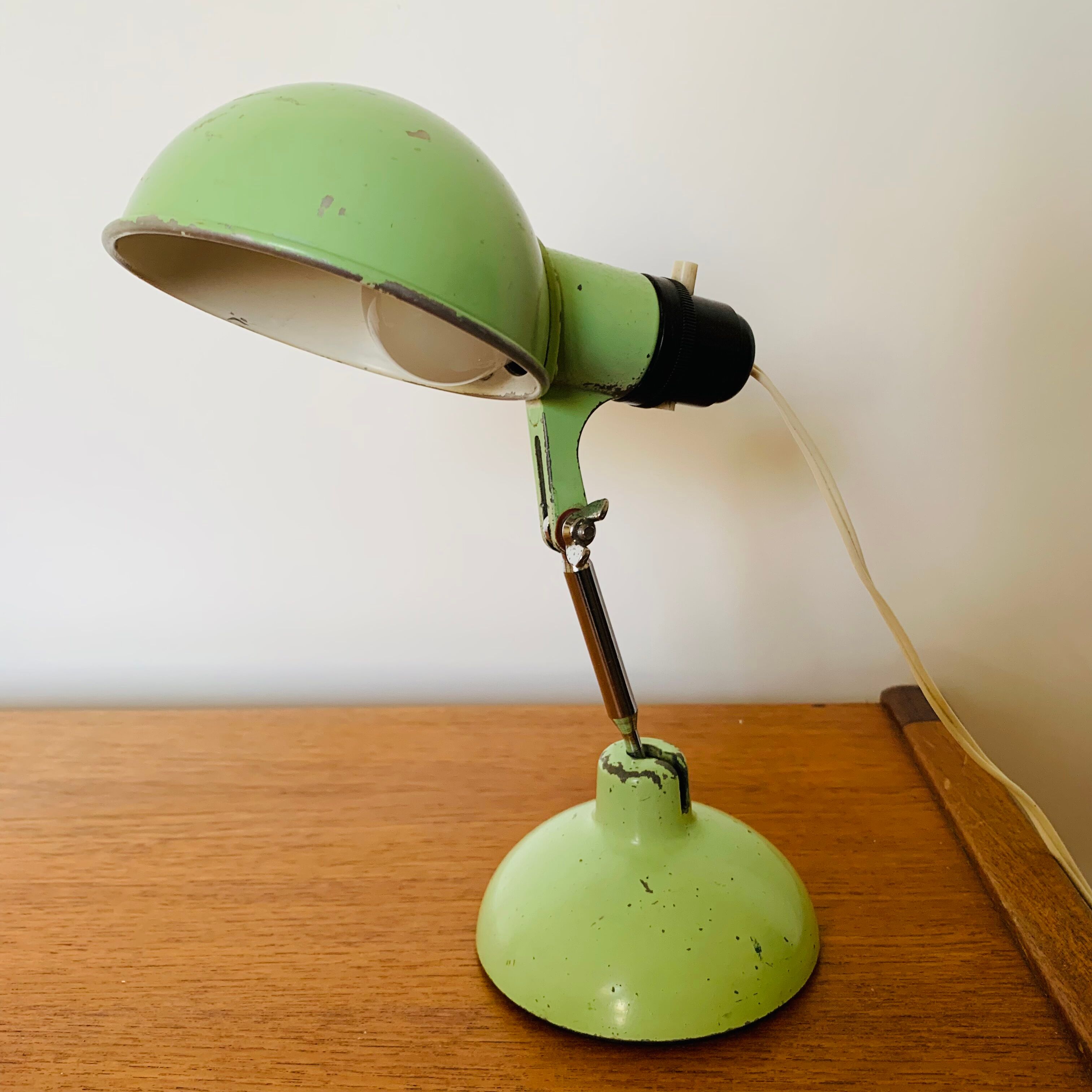 Vintage travel folding lamp Metek 1950