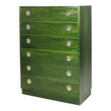 Commode six tiroirs années 70