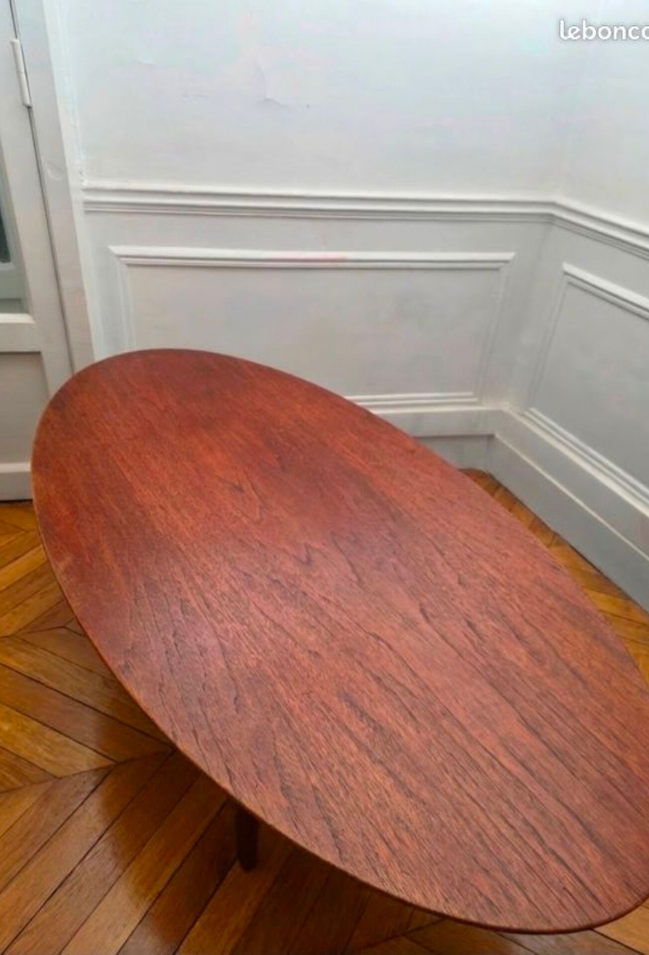 Very rare - Vintage Scandinavian design coffee table, model "Ovalette" p