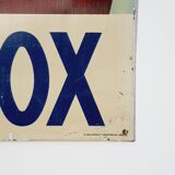 Viandox Pin up 1950s enamelled sheet metal plate