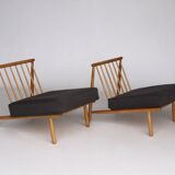 Mid-century domus lounge chairs by alf svensson for dux, 1950s, set of 2