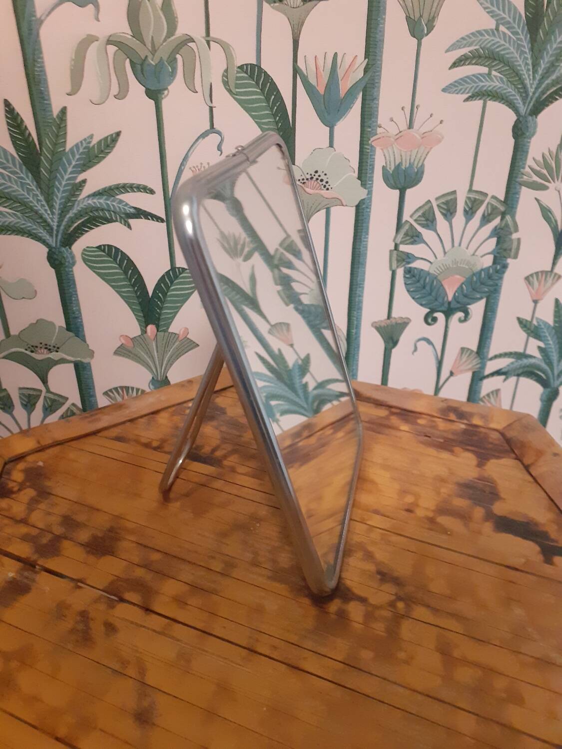 Miroir de barbier chrome à poser