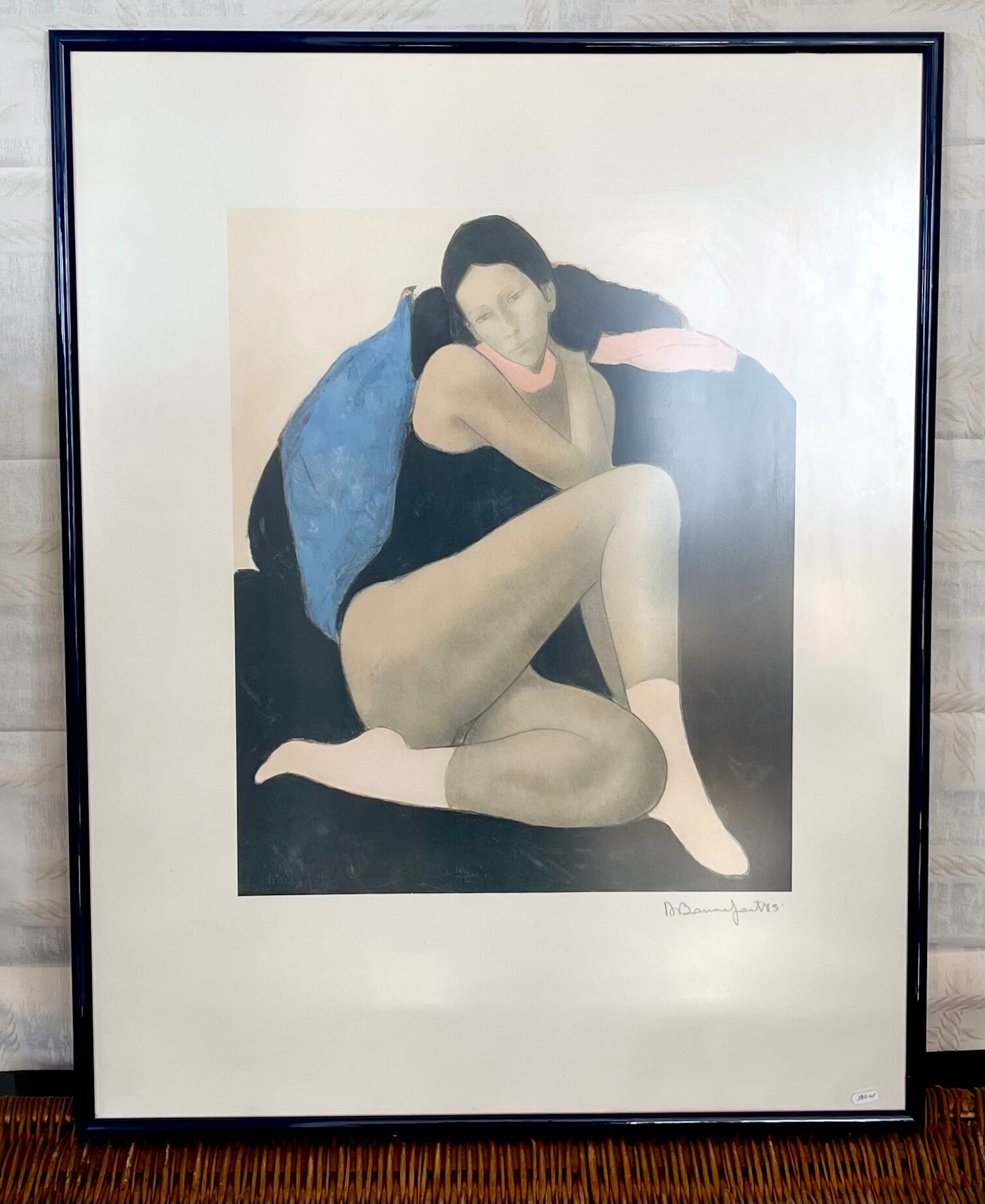 Drawing on framed dancer paper 1985