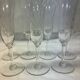Set of 7 old champagne flutes