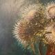 Old painting, still life with thistles signed C.Jung, 1928