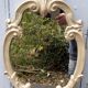 Silver wooden mirror 55 x33 cm