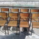 Series 8 vintage school chairs Mullca